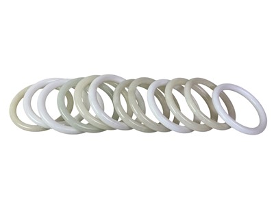 Lot 671 - COLLECTION OF HARDSTONE BANGLES