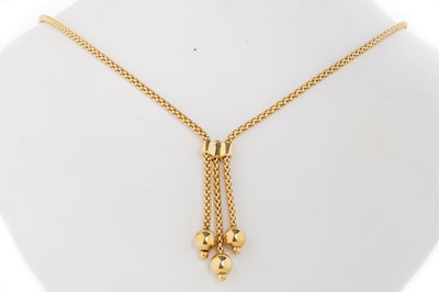 Lot 577 - GOLD TASSEL NECKLACE