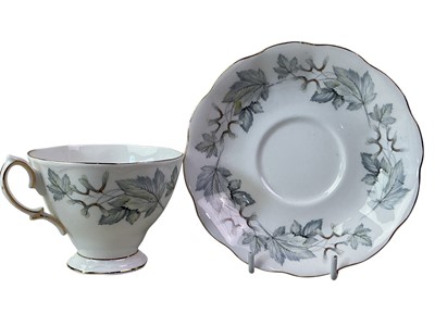 Lot 614 - ROYAL ALBERT SILVER MAPLE TEA SERVICE