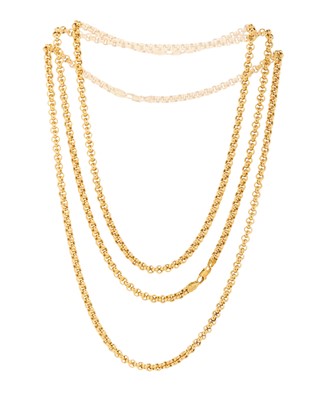 Lot 586 - THREE BELCHER CHAINS