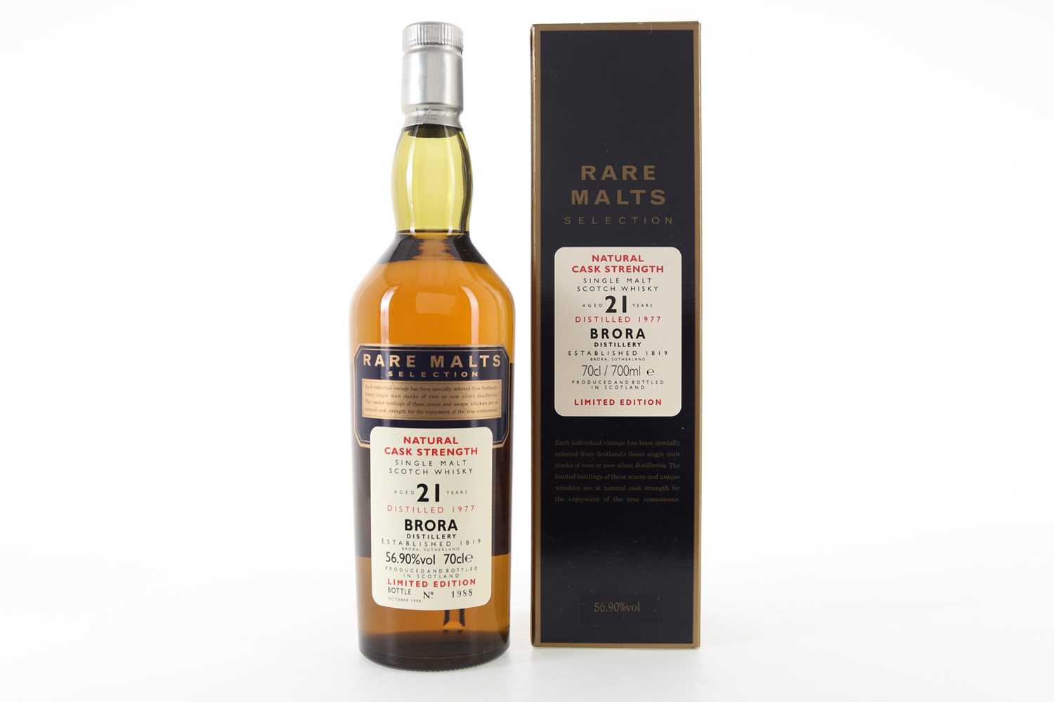 Lot 165 - BRORA 1977 21 YEAR OLD RARE MALTS