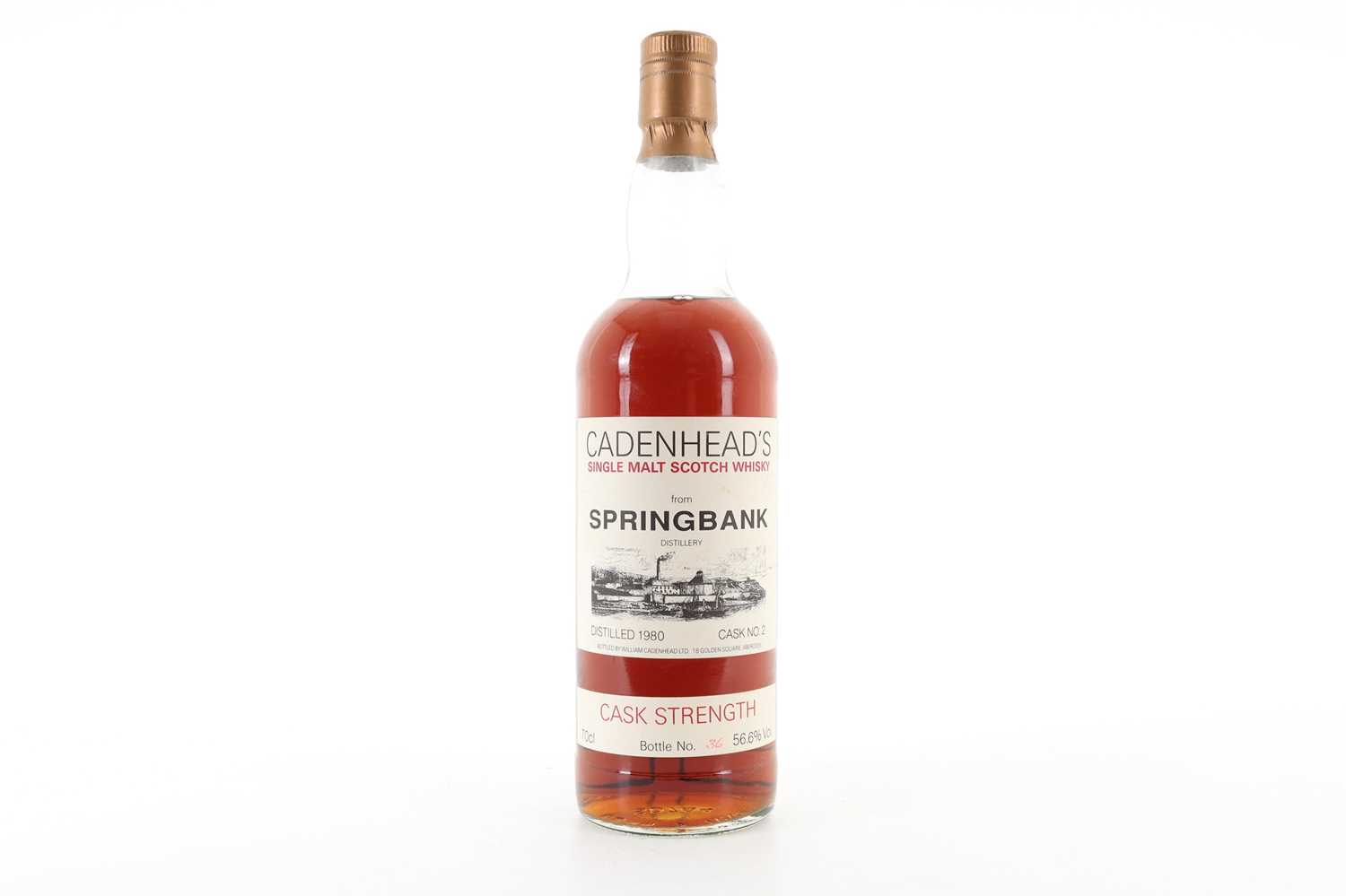 Lot 174 - SPRINGBANK 1980 CADENHEAD'S CASK STRENGTH CASK #2