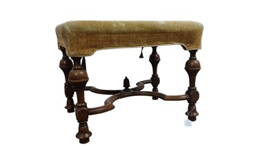 Lot 685 - WALNUT DRESSING STOOL