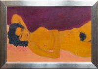 Lot 321 - * MORAG MUEGO, NUDE mixed media, signed 57cm x...