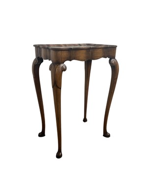 Lot 729 - GEORGE II STYLE WALNUT TEA TABLE