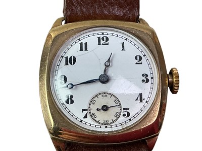 Lot 718 - VINTAGE GOLD WRIST WATCH