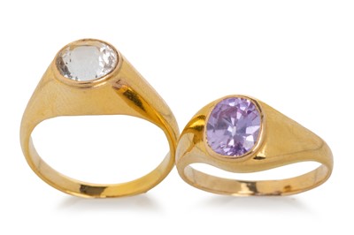 Lot 603 - TWO SIGNET RINGS