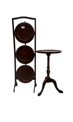 Lot 695 - MAHOGANY WINE TABLE