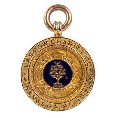 Lot 1812 - THOMAS MUIRHEAD OF RANGERS F.C. GOLD MEDAL