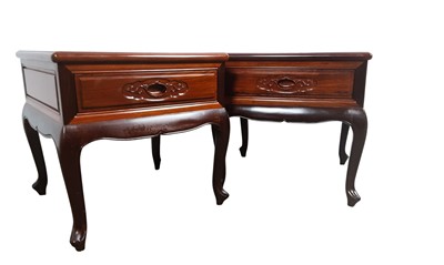 Lot 702 - PAIR OF REPRODUCTION CHINESE OCCASIONAL TABLES
