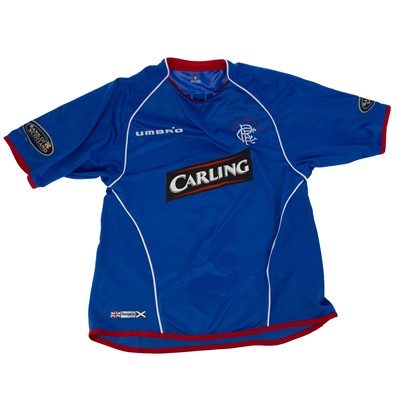 Lot 1826 - THOMAS BUFFEL OF RANGERS F.C. MATCH WORN JERSEY