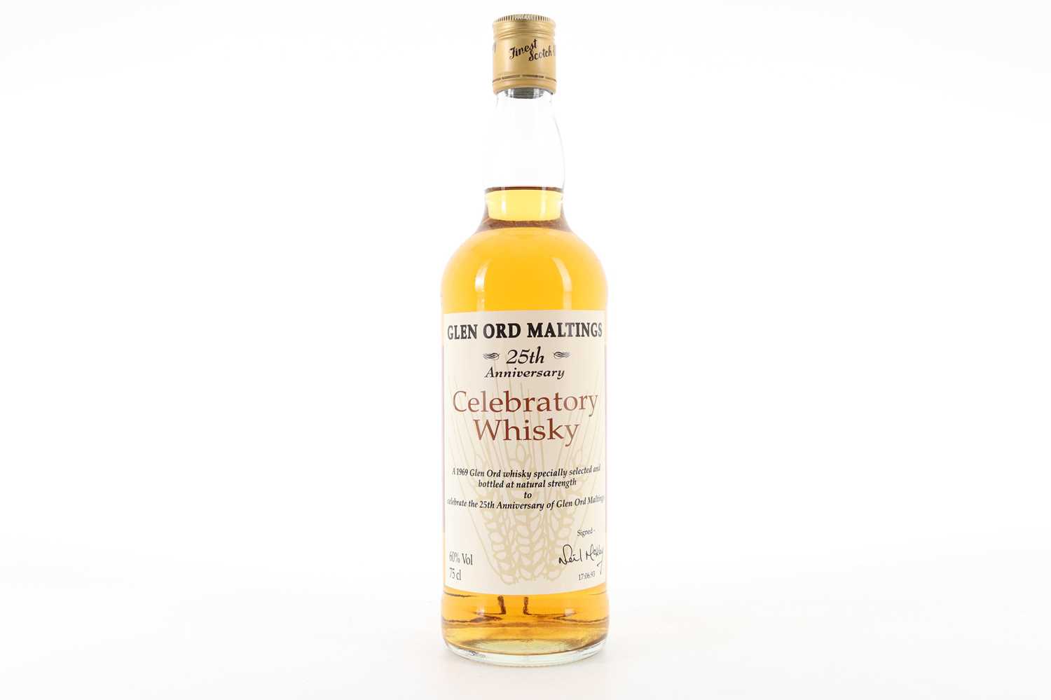 Lot 300 - GLEN ORD 1969 25TH ANNIVERSARY OF THE GLEN ORD MALTINGS 75CL