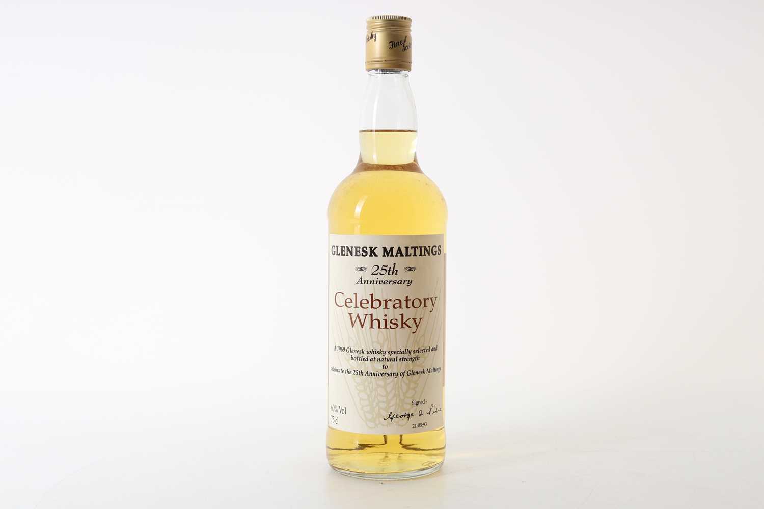 Lot 1 - GLENESK 1969 25TH ANNIVERSARY OF THE GLENESK MALTINGS 75CL