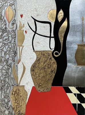 Lot 745 - TWO CONTEMPORARY STILL LIFES