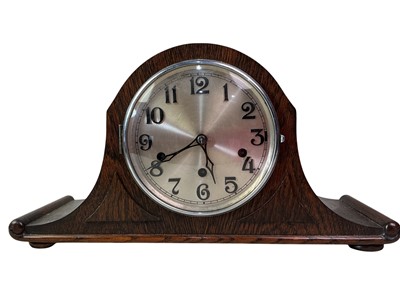 Lot 765 - OAK MANTEL CLOCK