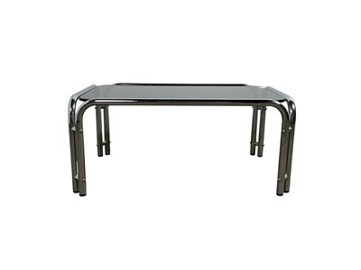 Lot 739 - SMOKED GLASS OCCASIONAL TABLE