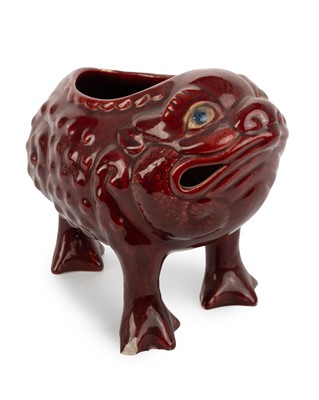 Lot 1586 - DUNMORE POTTERY GROTESQUE TOAD