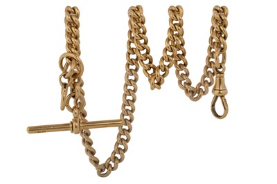 Lot 852 - GOLD ALBERT CHAIN