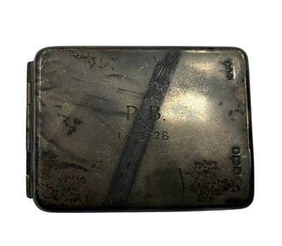 Lot 771 - GEORGE V SILVER MATCHBOOK CASE