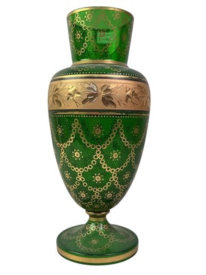 Lot 776 - BOHEMIAN GLASS VASE