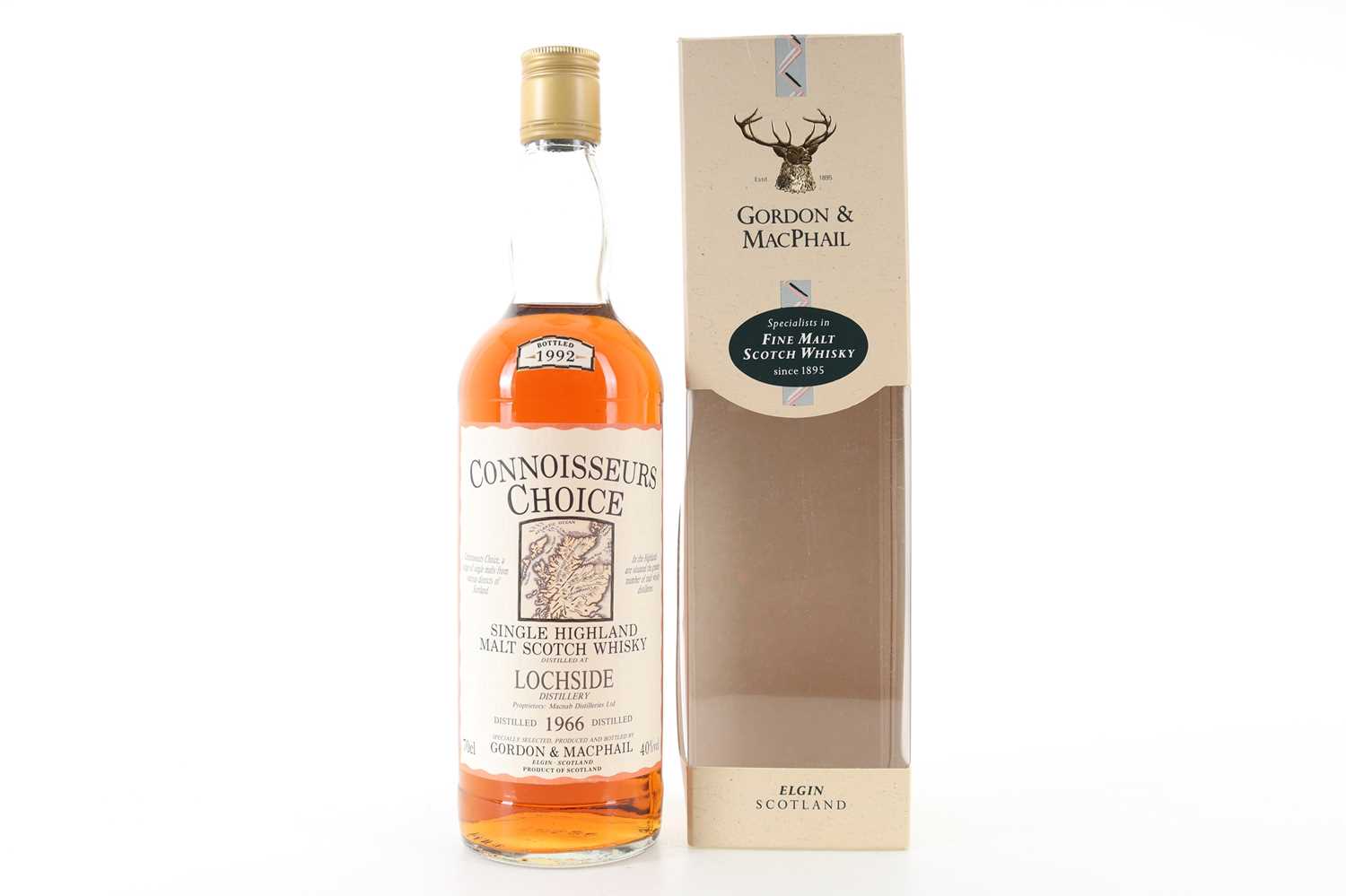 Lot 291 - LOCHSIDE 1966 GORDON & MACPHAIL CONNOISSEURS CHOICE