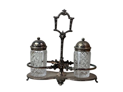 Lot 808 - SIX SILVER PLATED WINE GOBLETS