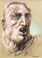 Lot 361 - * PETER HOWSON OBE, THE BIGMOUTH pastel on...