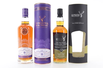 Lot 312 - MILTONDUFF 10 YEAR OLD GORDON & MACPHAIL DISCOVERY AND GLENTURRET 2002 THE MACPHAIL'S COLLECTION