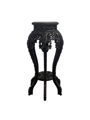 Lot 910 - CHINESE HARDWOOD PLANT STAND