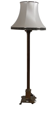 Lot 1596 - VICTORIAN BRASS FLOOR FLOOR LAMP