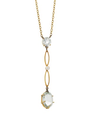 Lot 697 - EDWARDIAN PASTE NECKLACE