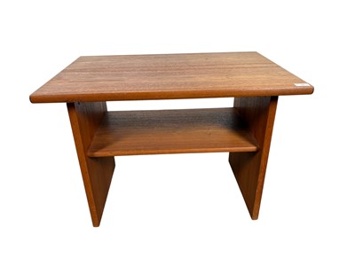 Lot 795 - PAIR OF TEAK EFFECT SIDE TABLES