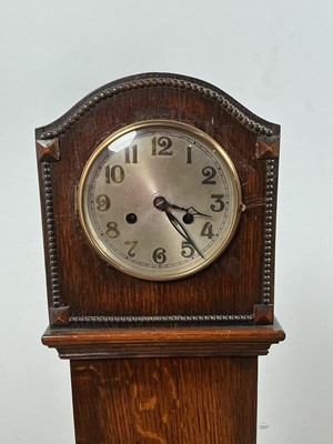 Lot 21 - OAK GRANDMOTHER CLOCK
