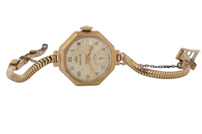 Lot 850 - TWO NINE CARAT GOLD MANUAL WIND WRIST WATCHES
