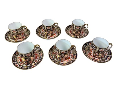 Lot 49 - ROYAL CROWN DERBY IMARI PATTERN COFFEE SERVICE