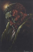 Lot 384 - * PETER HOWSON OBE, THE FIRST STEP pastel on...