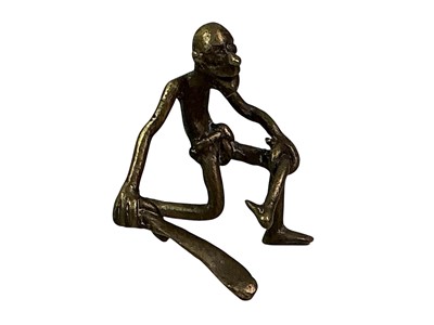 Lot 38 - GROUP OF AFRICAN BRASS MINIATURE FIGURES