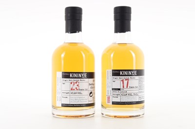 Lot 371 - KININVIE 23 YEAR OLD 35CL AND 1996 17 YEAR OLD BATCH #2 35CL