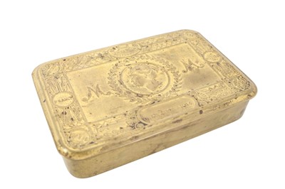Lot 1241 - WWI CHRISTMAS PRINCESS MARY BRASS GIFT TIN