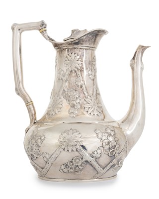 Lot 5 - VICTORIAN SILVER COFFEE POT