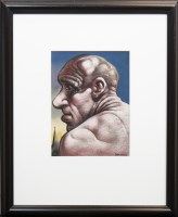 Lot 397 - * PETER HOWSON OBE, LOST SOUL pastel on paper,...
