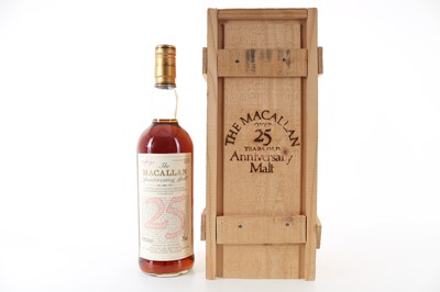 Lot 380 - MACALLAN 25 YEAR OLD ANNIVERSARY MALT 75CL