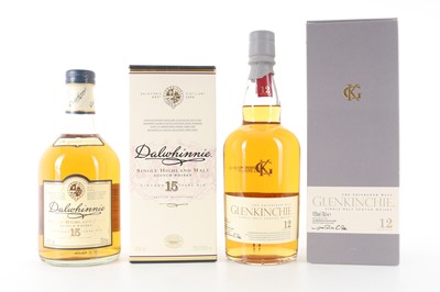 Lot 386 - DALWHINNIE 15 YEAR OLD AND GLENKINCHIE 12 YEAR OLD