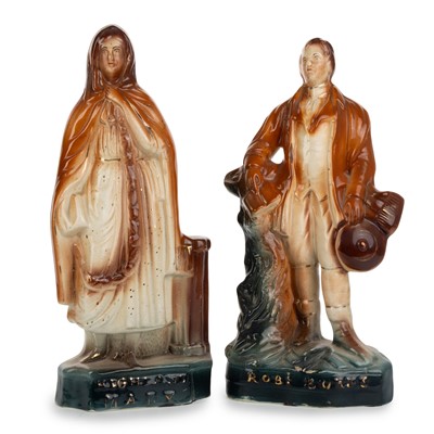 Lot 1798 - PAIR OF VICTORIAN SCOTTISH FLATBACK FIGURES