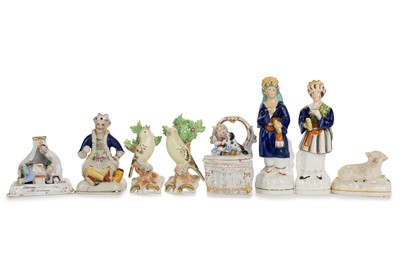 Lot 1805 - COLLECTION OF STAFFORDSHIRE FIGURES AND GROUPS