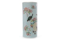 Lot 508 - EARLY 20TH CENTURY CHINESE CYLINDRICAL VASE...