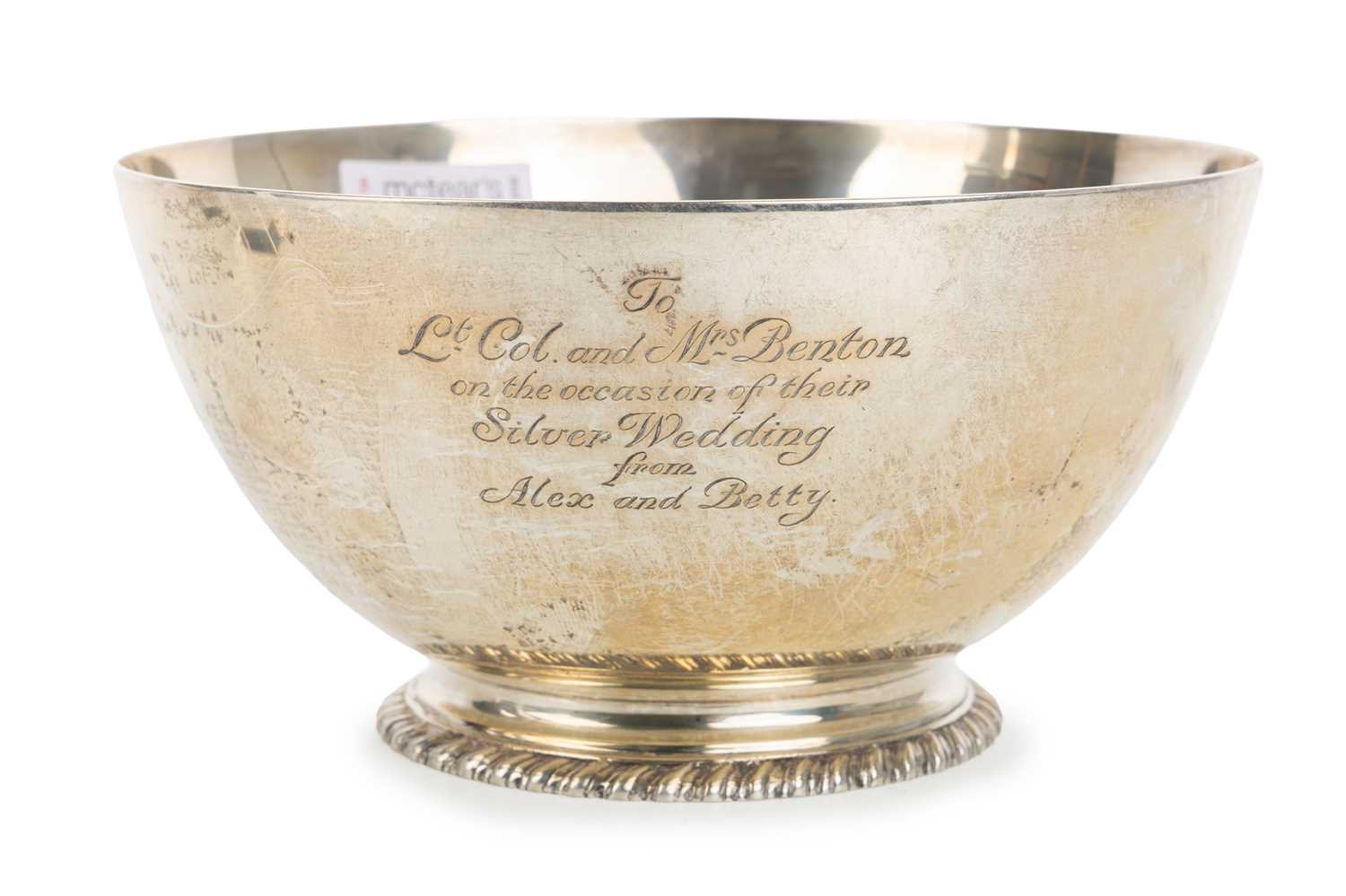 Lot 91 - GEORGE V SILVER BOWL