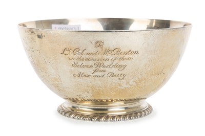 Lot 91 - GEORGE V SILVER BOWL