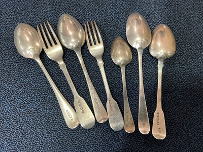 Lot 99 - COLLECTION OF SILVER FLATWARE