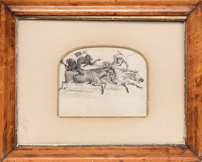 Lot 1819 - AFTER THOMAS LANDSEER, A RACE! A RACE!